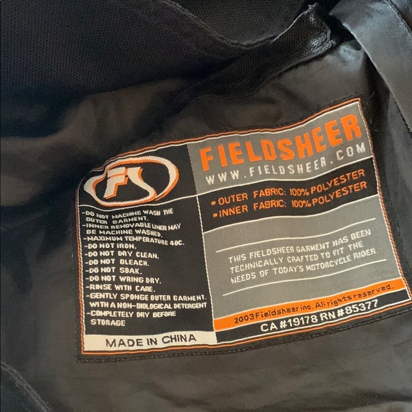 Gently Loved Men's Black Motorcycle Jacket..** Missing Washable Inner Liner** - Picture 16 of 16